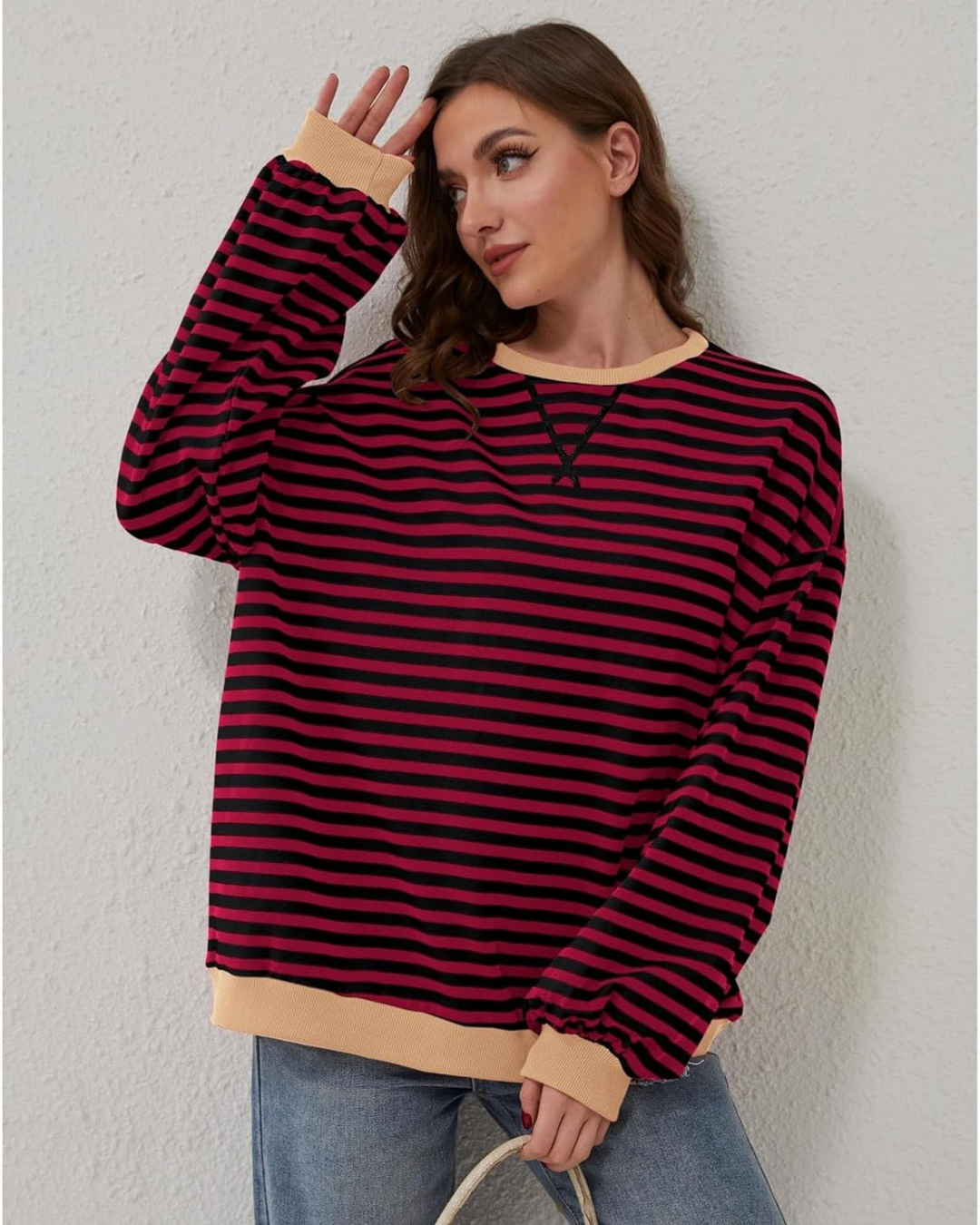 Loua™ | Oversized Striped Pullover