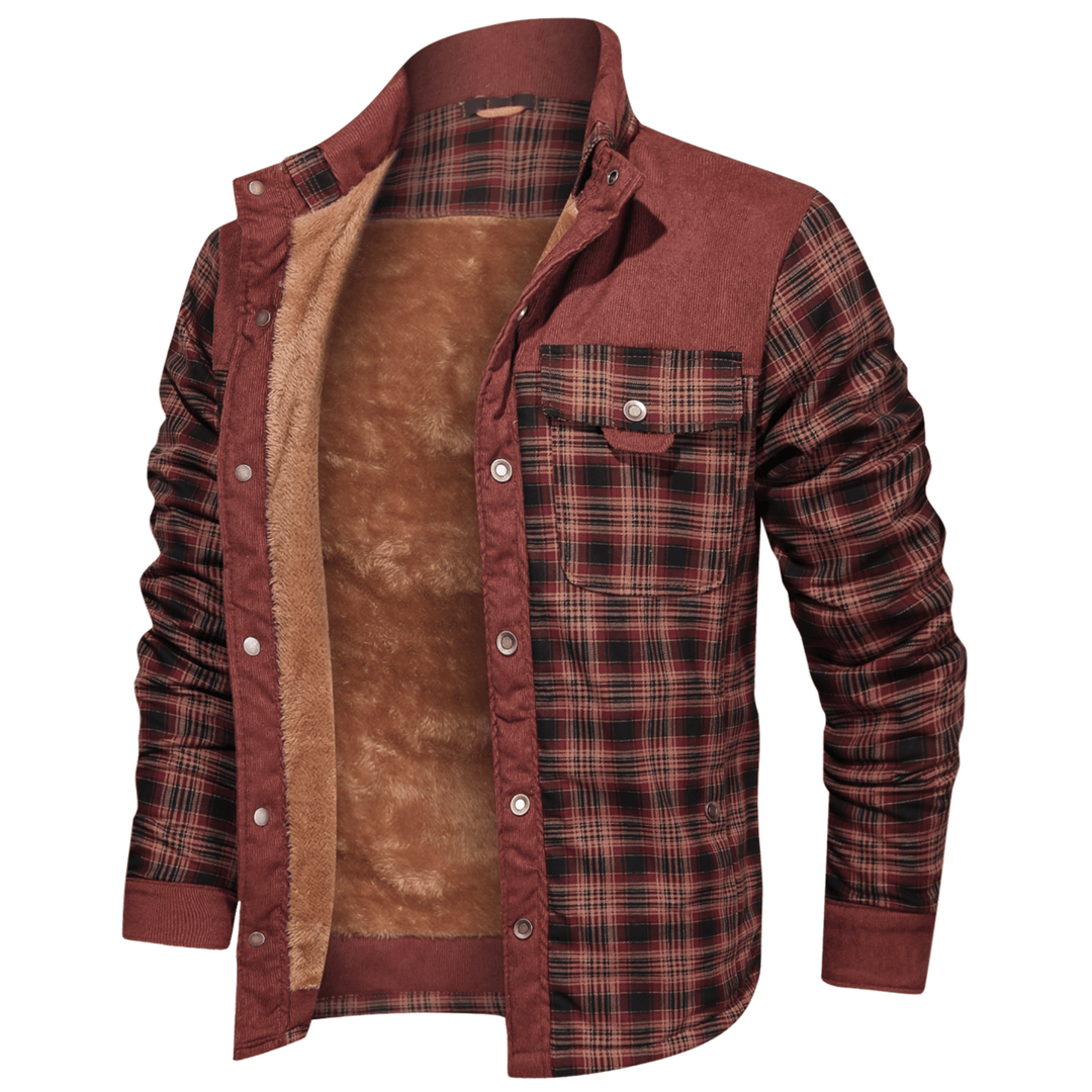 Manfred | Warme Gestreifte Flanelljacke