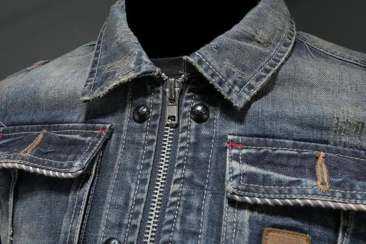 Cary | Retro Denim Jacket