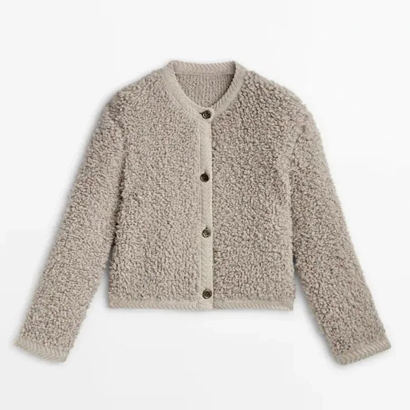 Zamra™ | Teddy-Strickjacke