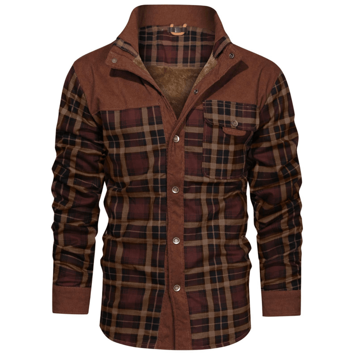 Manfred | Warme Gestreifte Flanelljacke