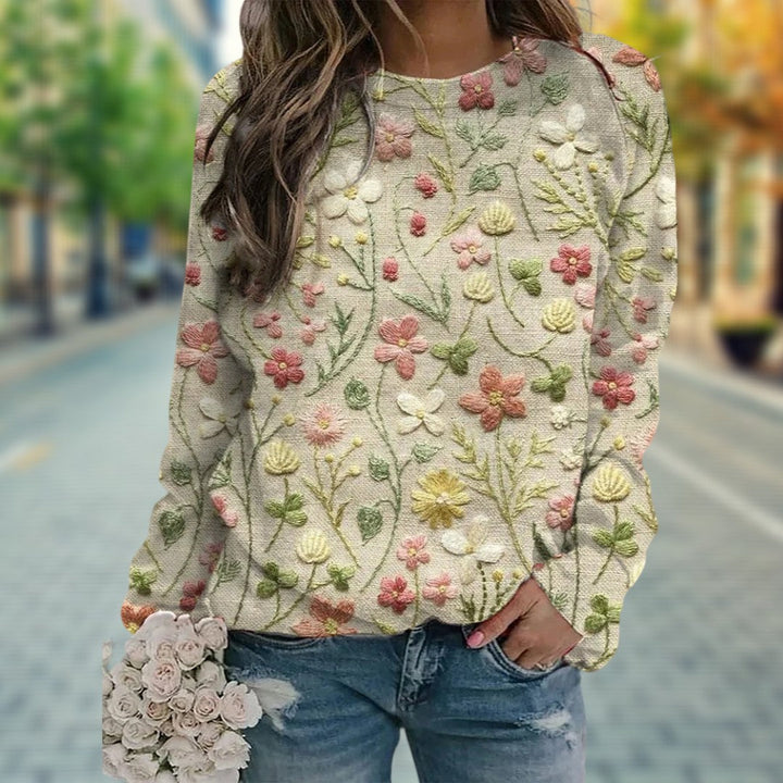 Stella™ | Pullover mit Blumenmuster für Frauen