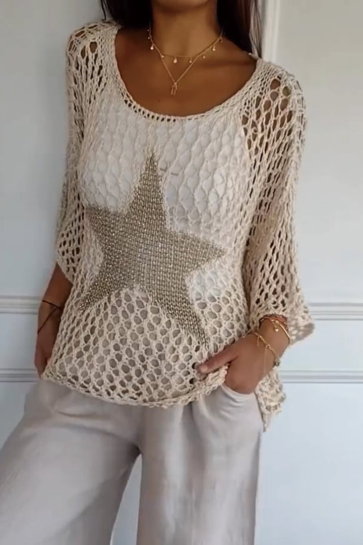 Larissa™ | Eleganter Strickpulli mit Stern