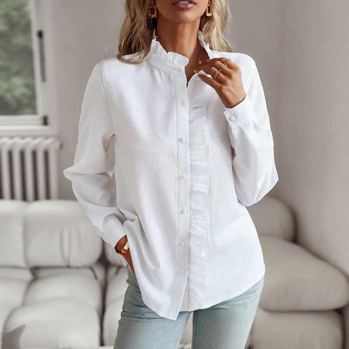 Sabrina™ | Elegante Bluse mit Manschettenkragen